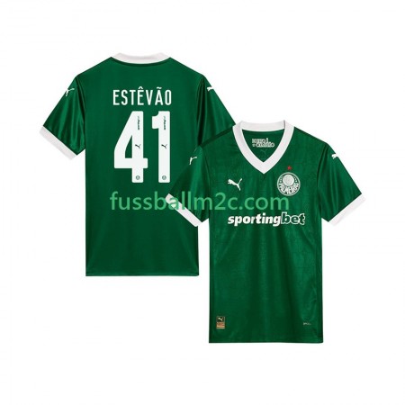 Fußballtrikots Palmeiras Estevao 41 Heim Trikotsatz 2025-2026